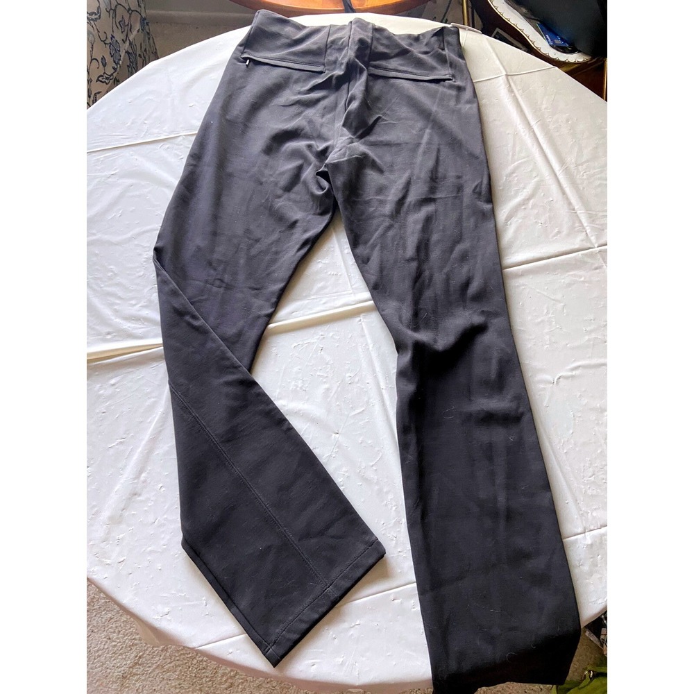 Athleta Siena Skinny Pant High‎ Rise Ponte Trousers Black Grey Size 10 NEW